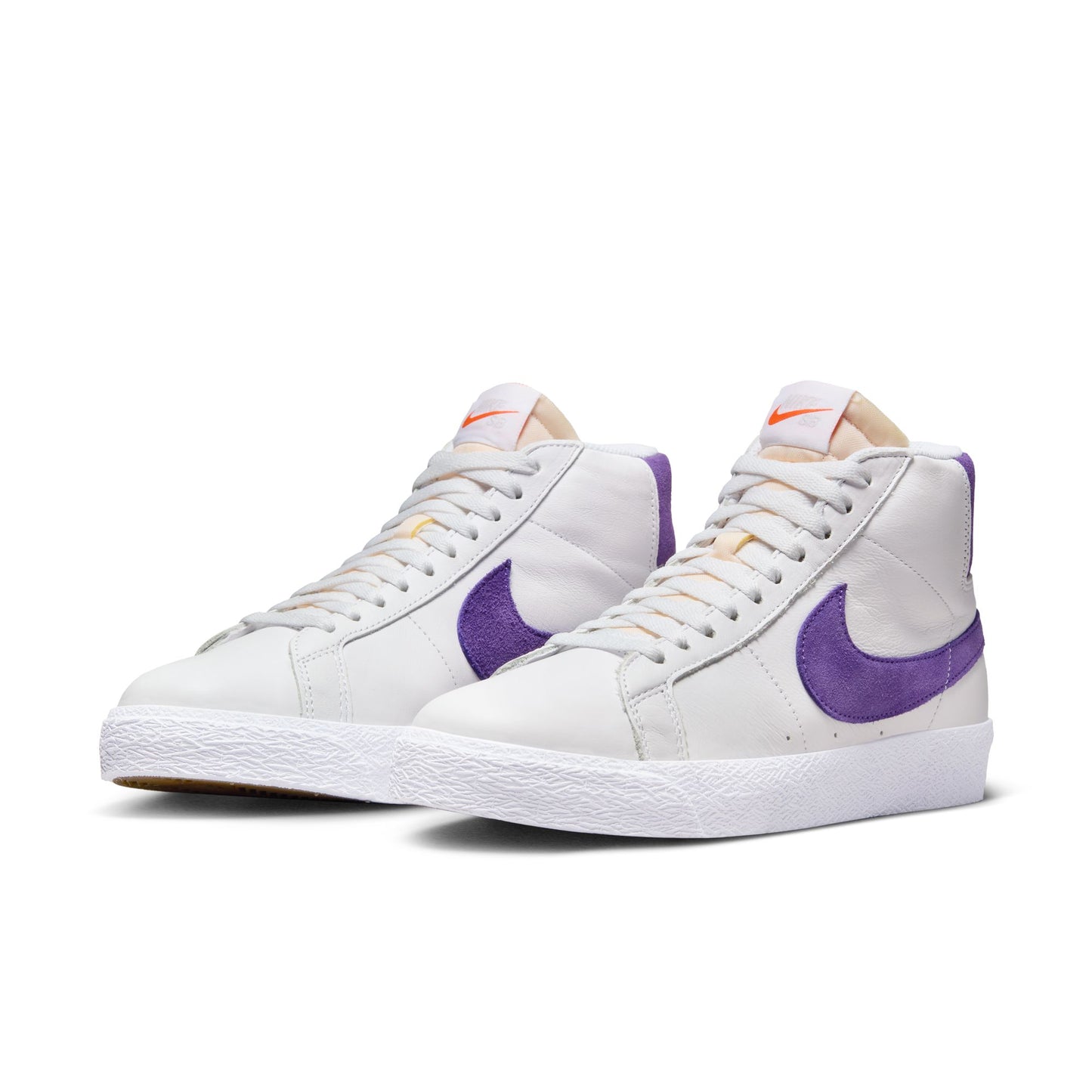 Nike SB Blazer Mid white court purple white gum light brown