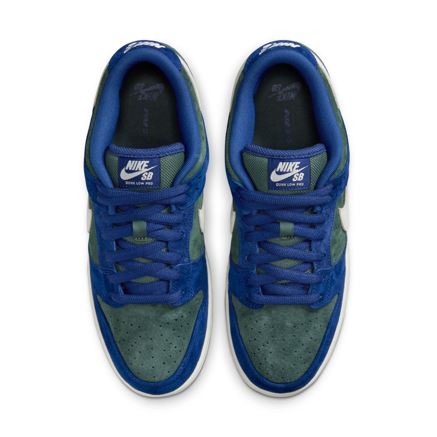 Nike SB Dunk Low Pro deep royal blue sail vintage green