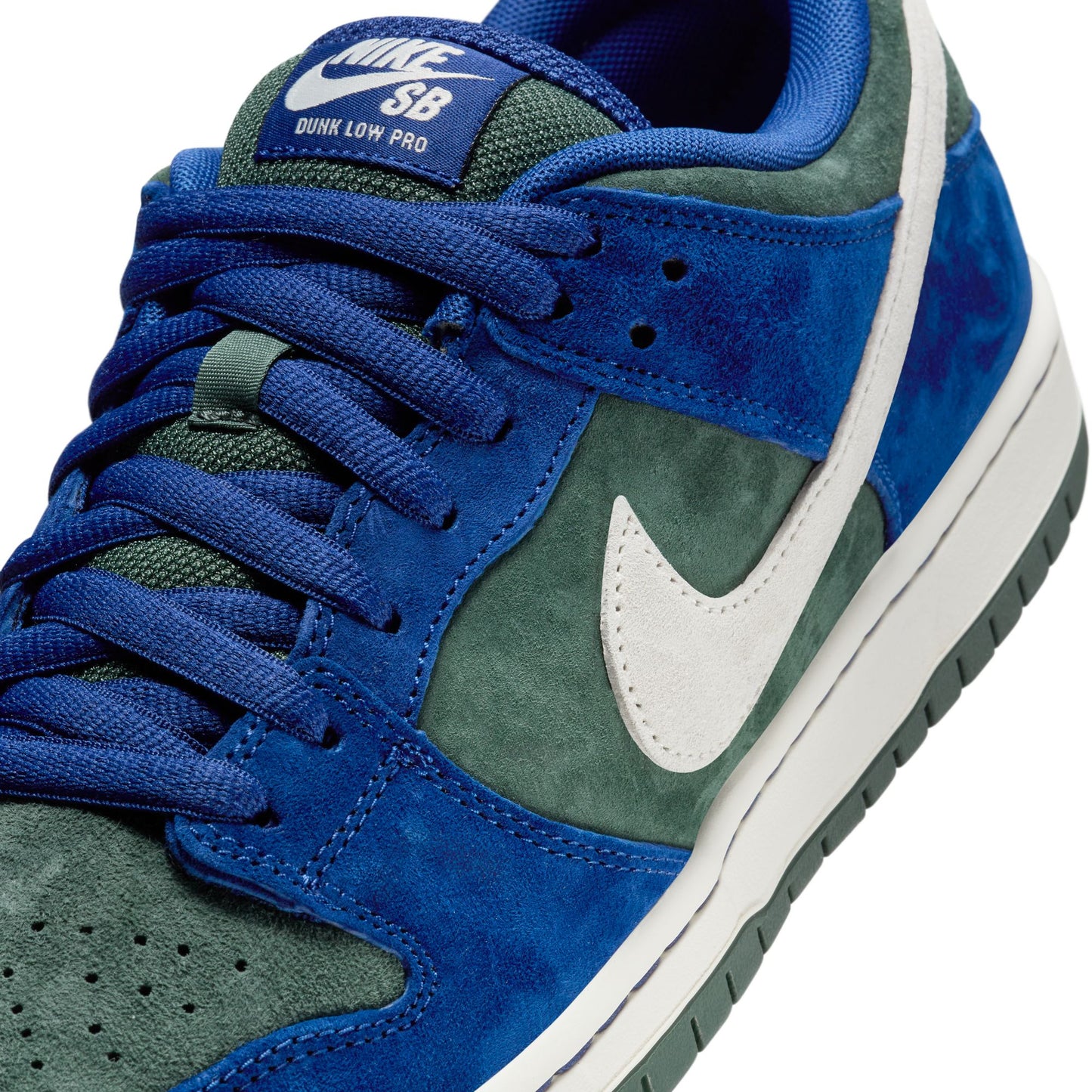 Nike SB Dunk Low Pro deep royal blue sail vintage green