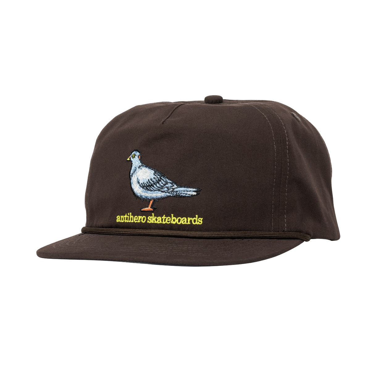 AntiHero Lil Pigeon cap snapback brown yellow