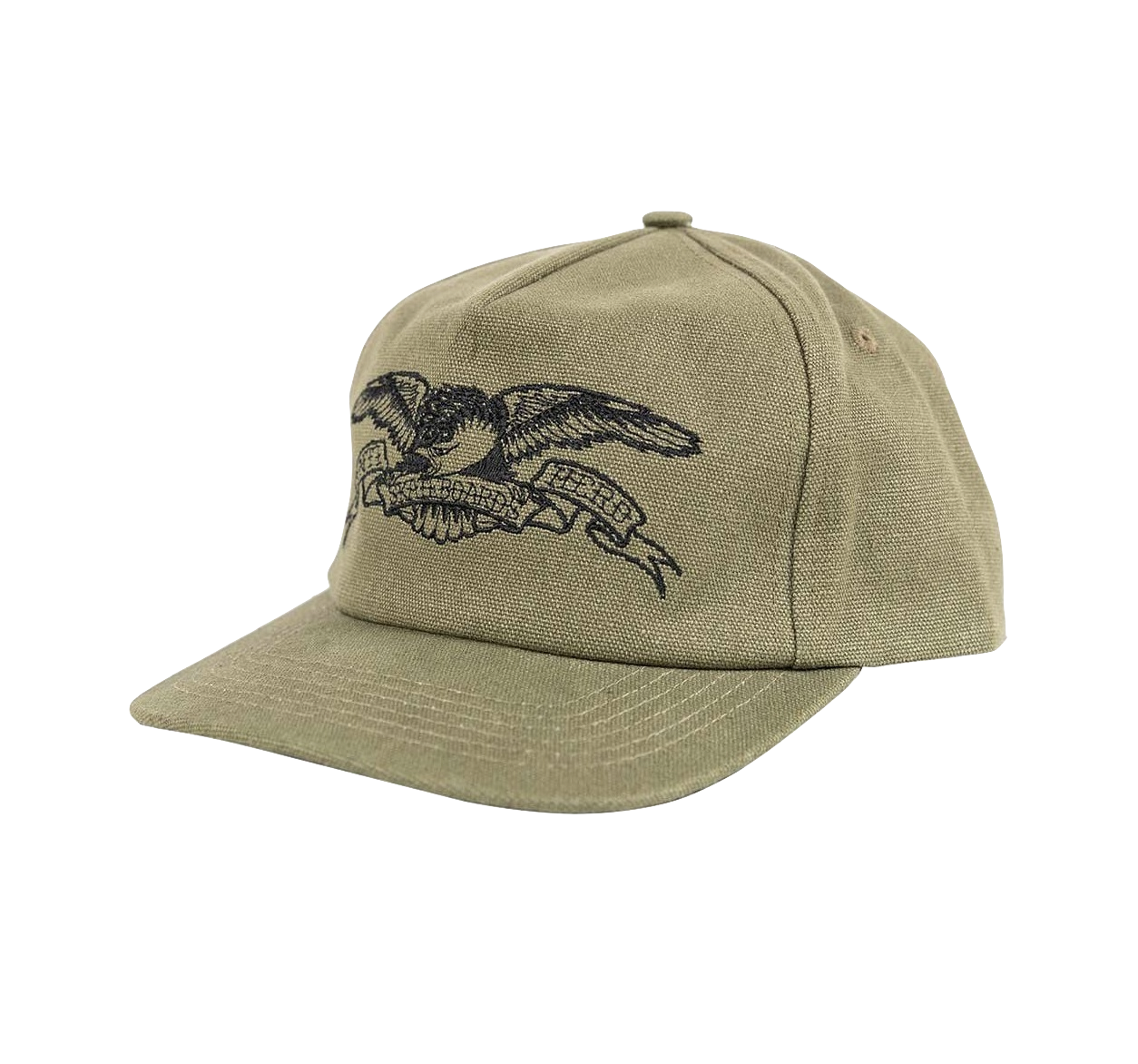 Antihero cap Basic Eagle snapback olive black