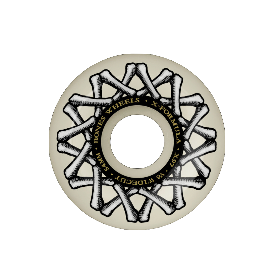 Bones X-Formula wheels V6 Wide Cut 97A 54mm white
