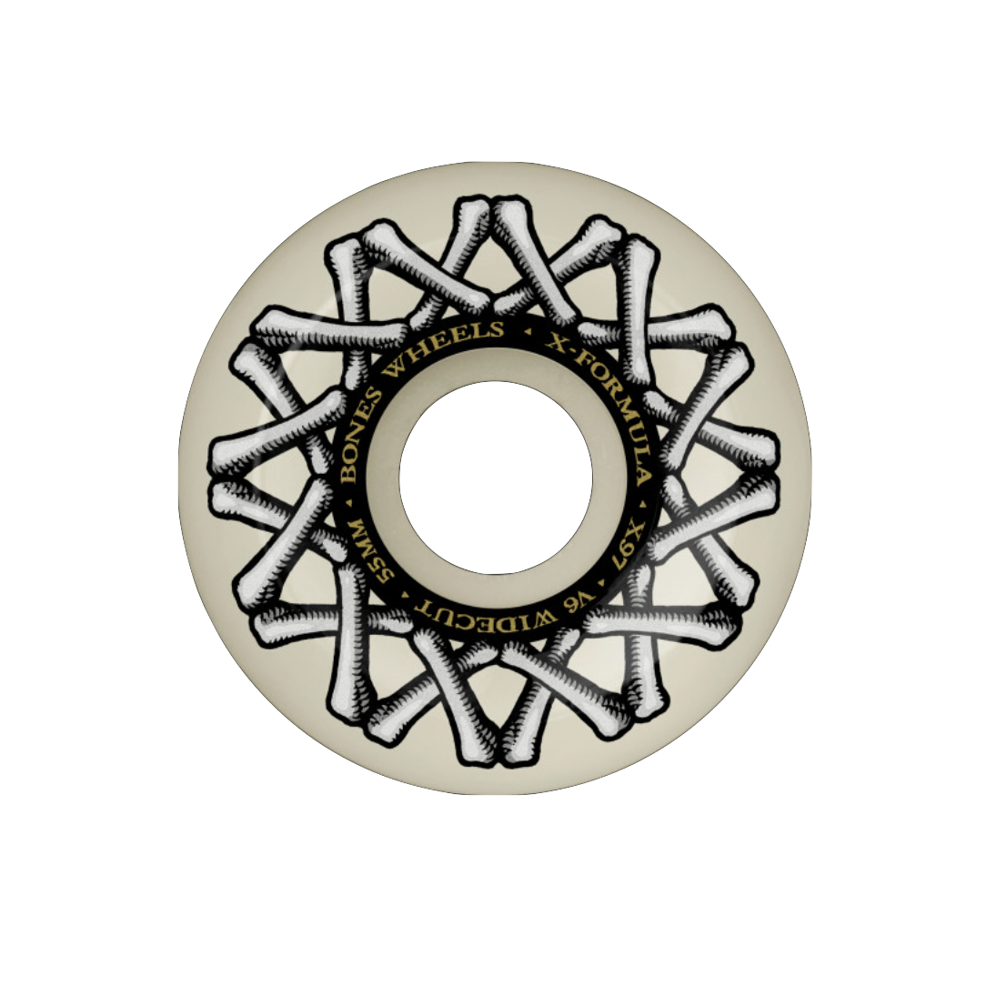 Bones X-Formula wheels V6 Wide Cut 97A 55mm white