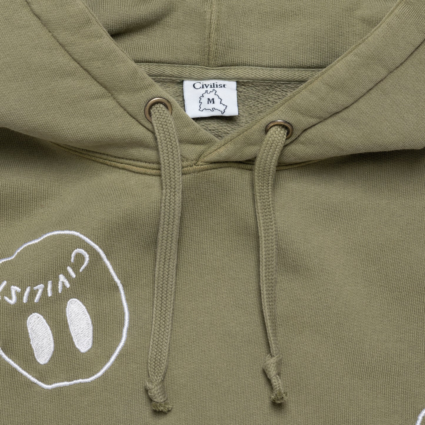 Civilist All Over Smiley hood olive