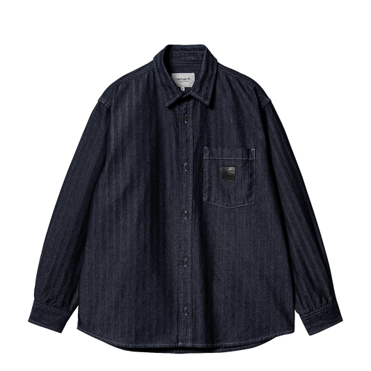 Carhartt WIP Menard shirt jacket blue rinsed