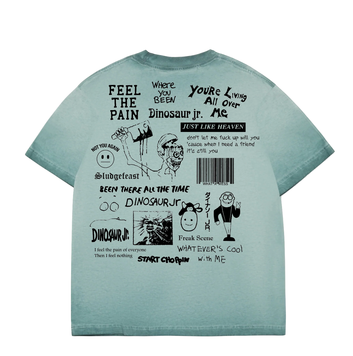 Color Bars Dinosaur Jr Weirdness tee jasper oil wash