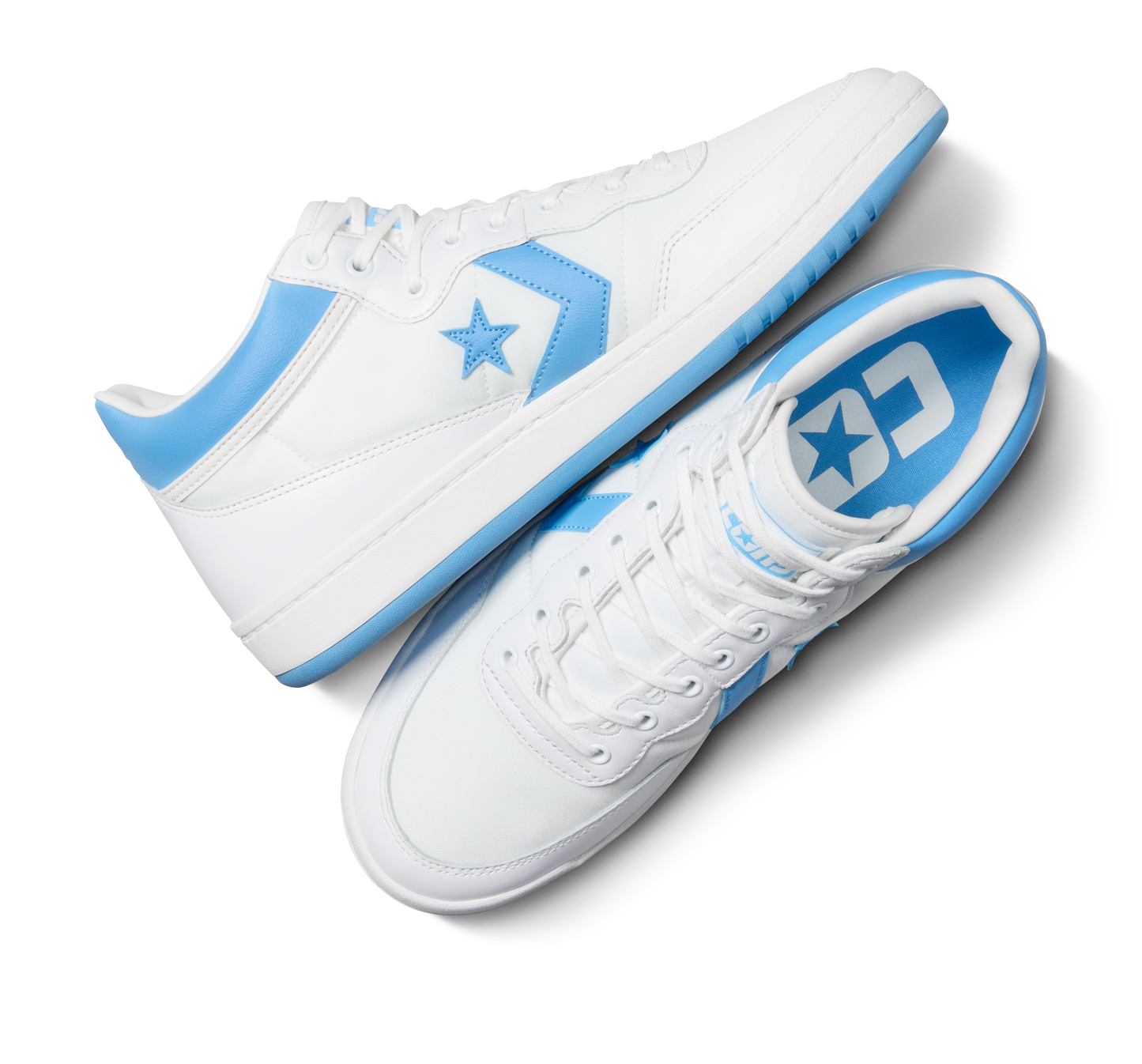 Converse Fastbreak Pro Mid white light blue white