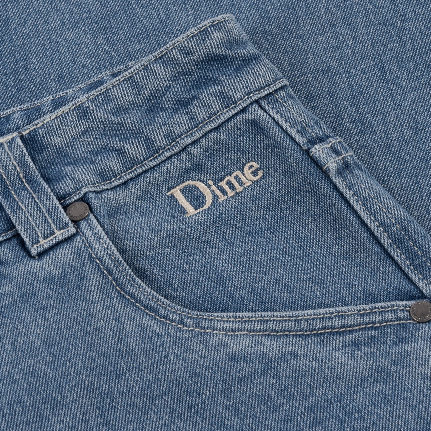 Dime pant Baggy Denim blue washed