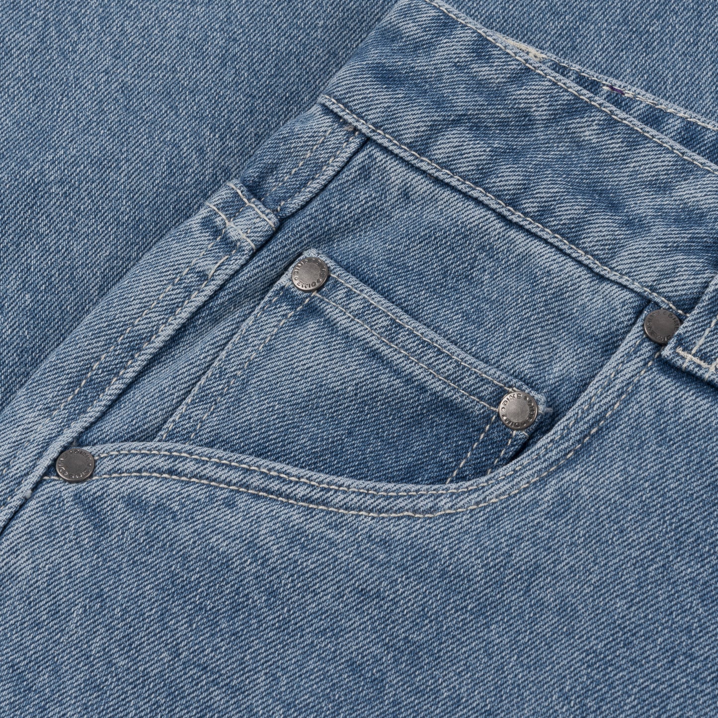 Dime pant Baggy Denim blue washed