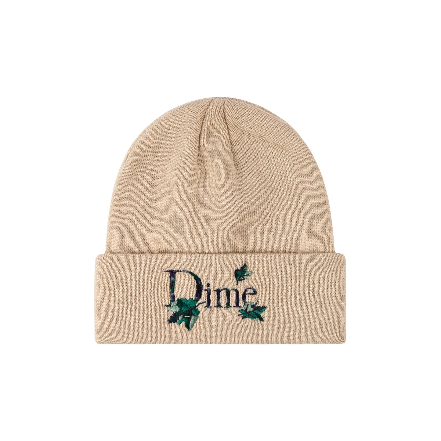 Dime Classic Leafy fold beanie light beige