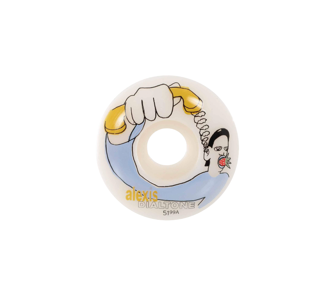 Dialtone wheels Alexis Sablone Strawberry 95A 51mm white