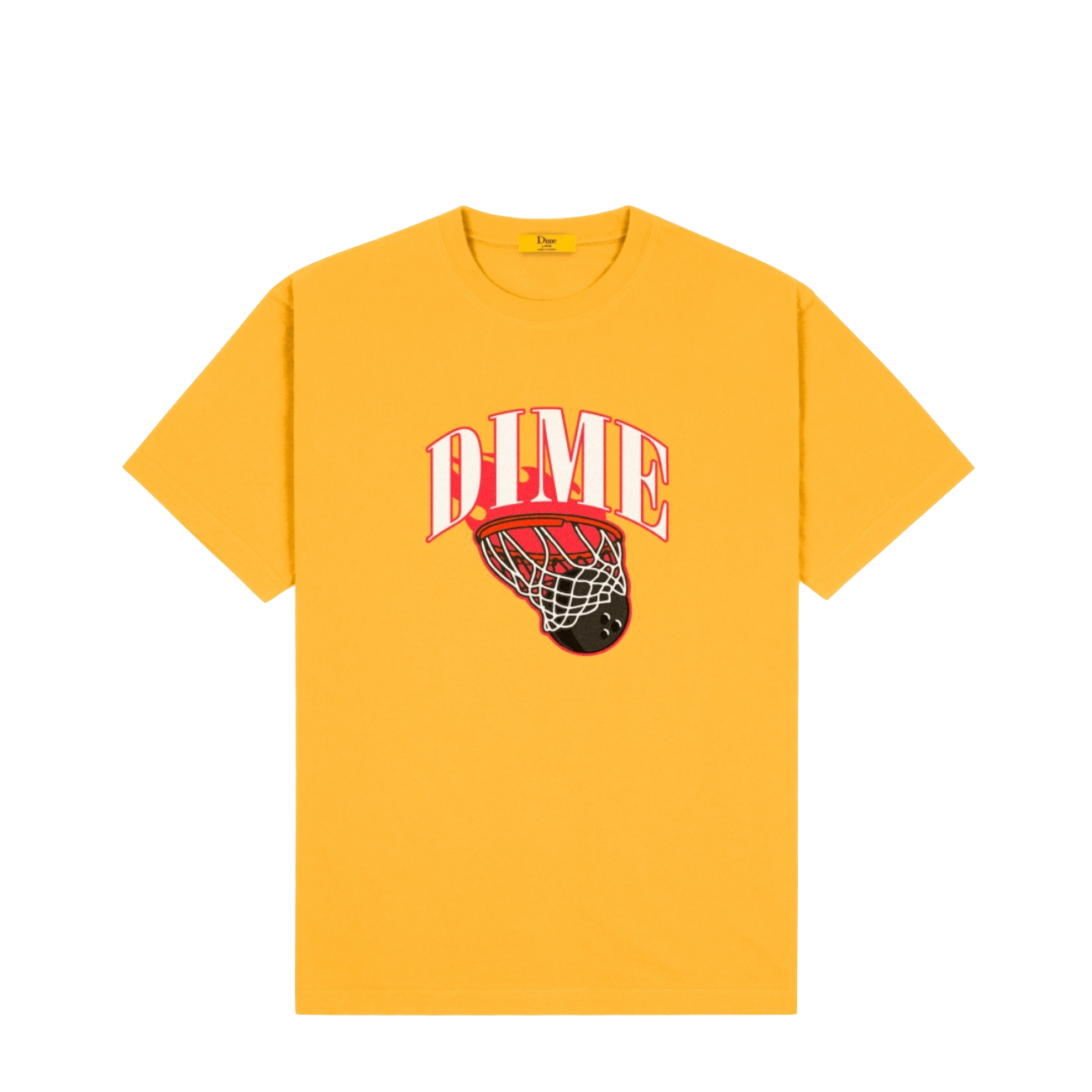 Dime Basketbowl tee yellow