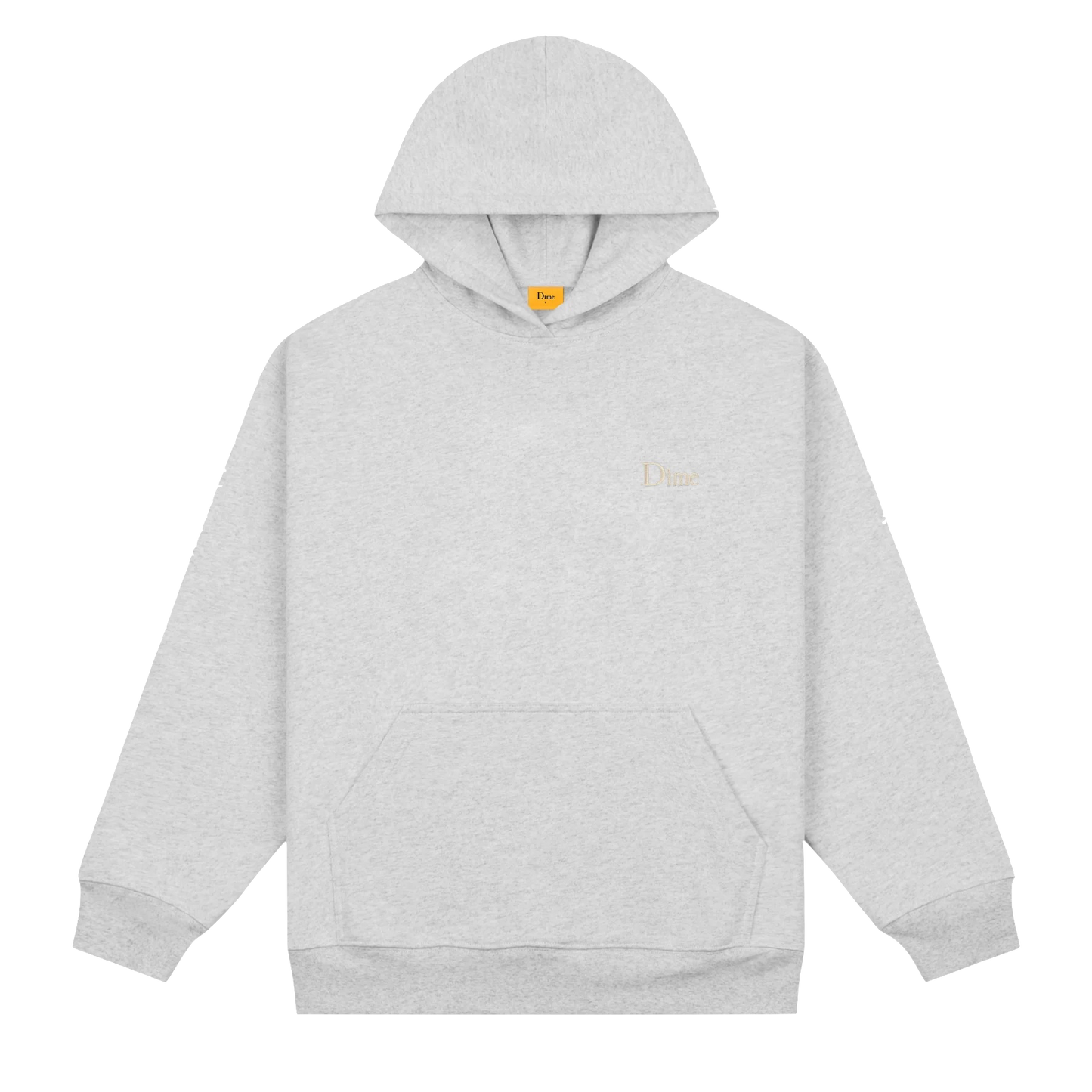Dime Classic Small Logo hoodie heather grey
