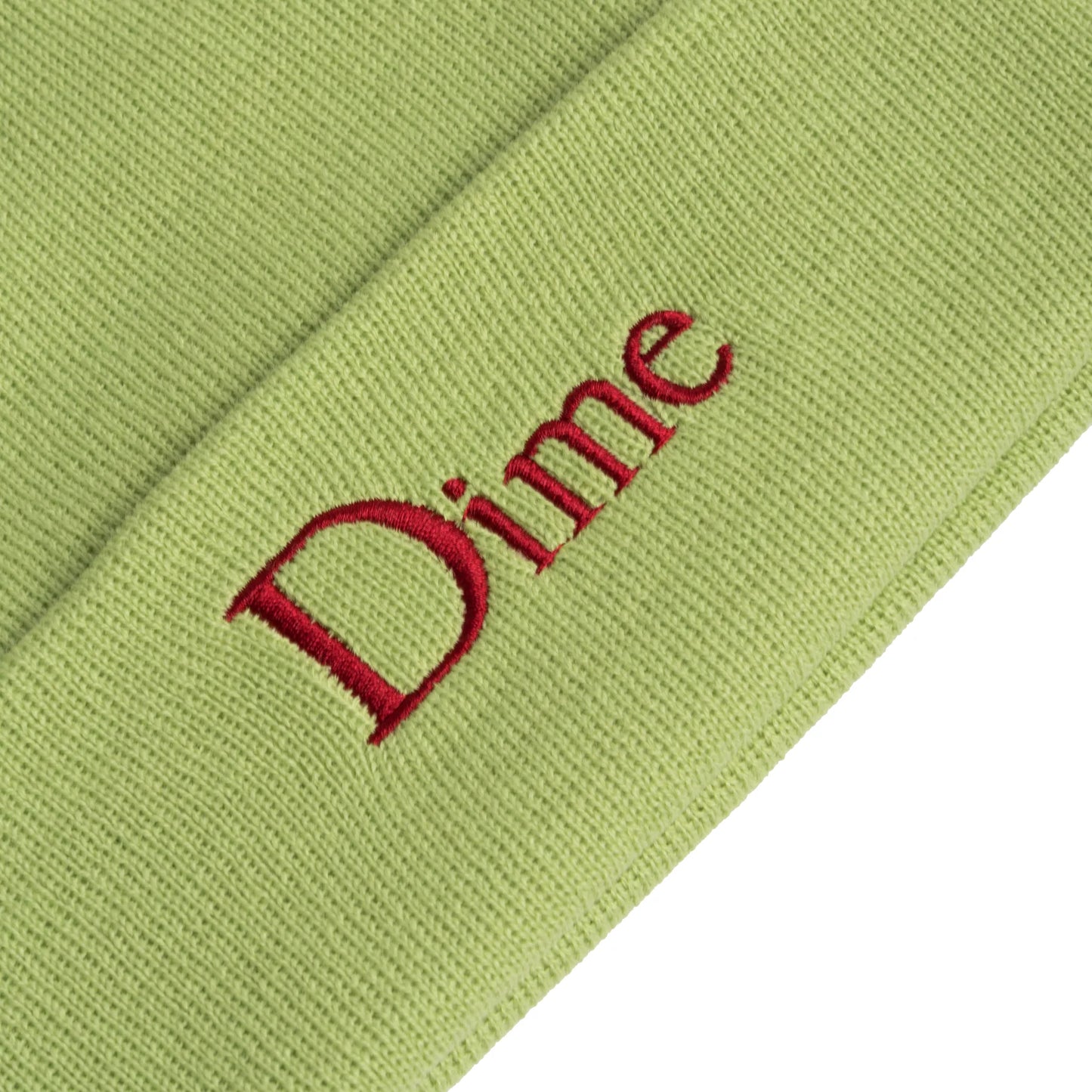 Dime Classic Wool fold beanie lime