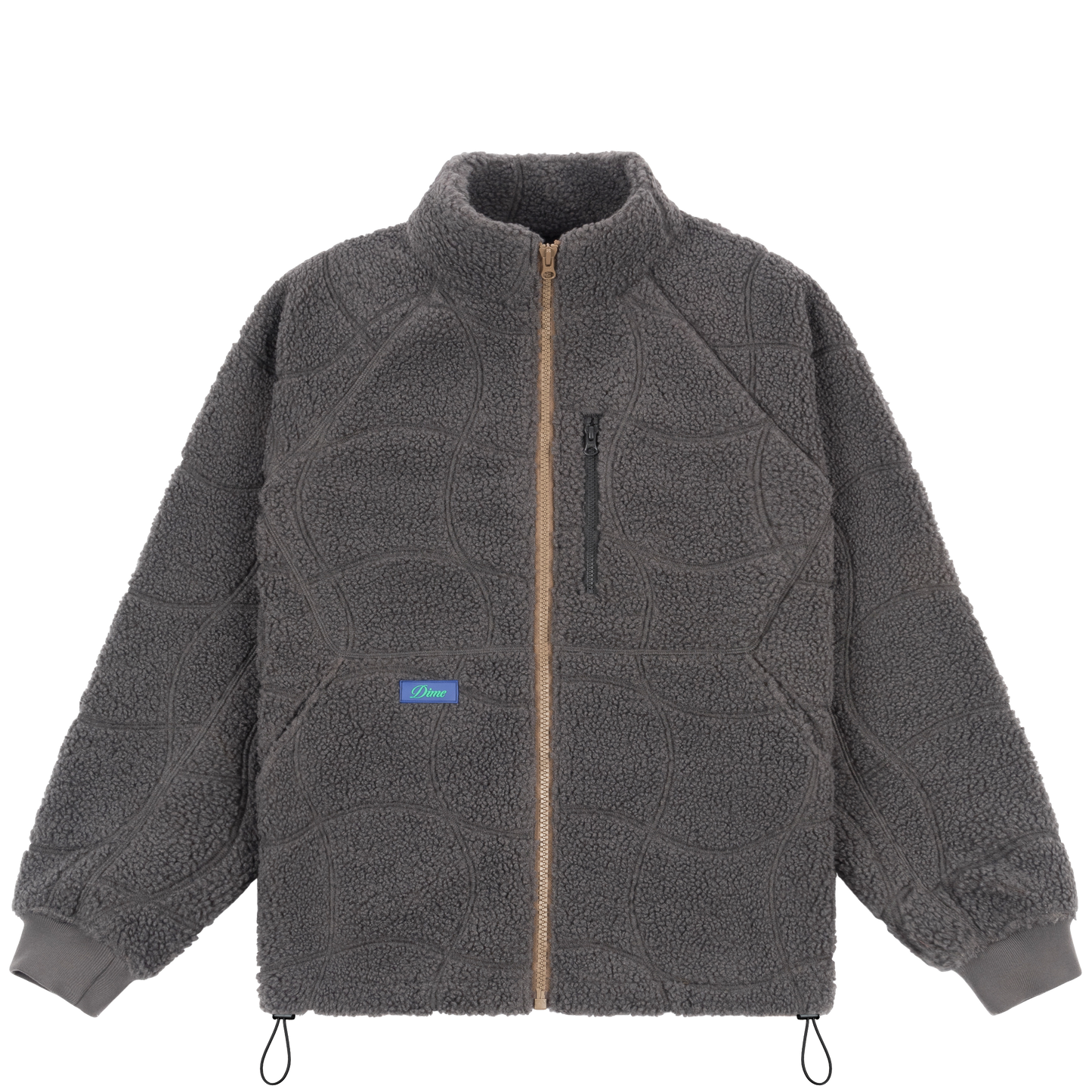 Dime Coverstitch Sherpa Fleece charcoal