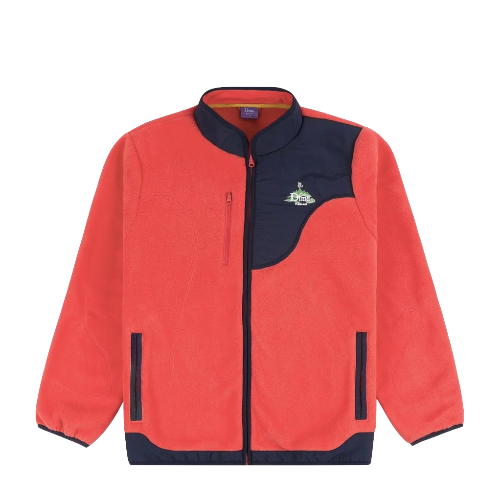 Dime Plein Air Fleece jacket coral