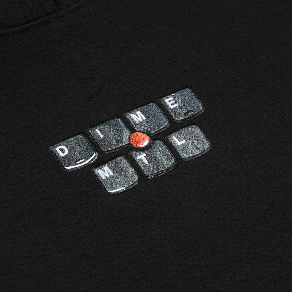 Dime Thinkpad hoodie dark black