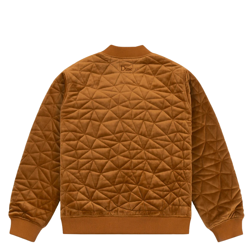 Dime Velour Bomber jacket rust