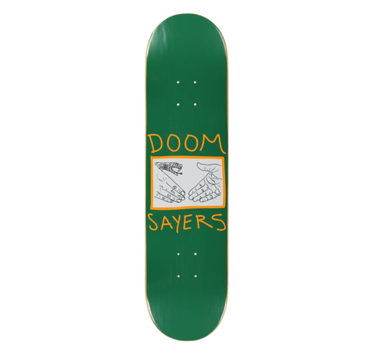 Doom Sayers Snake Shake Hand deck green 8"