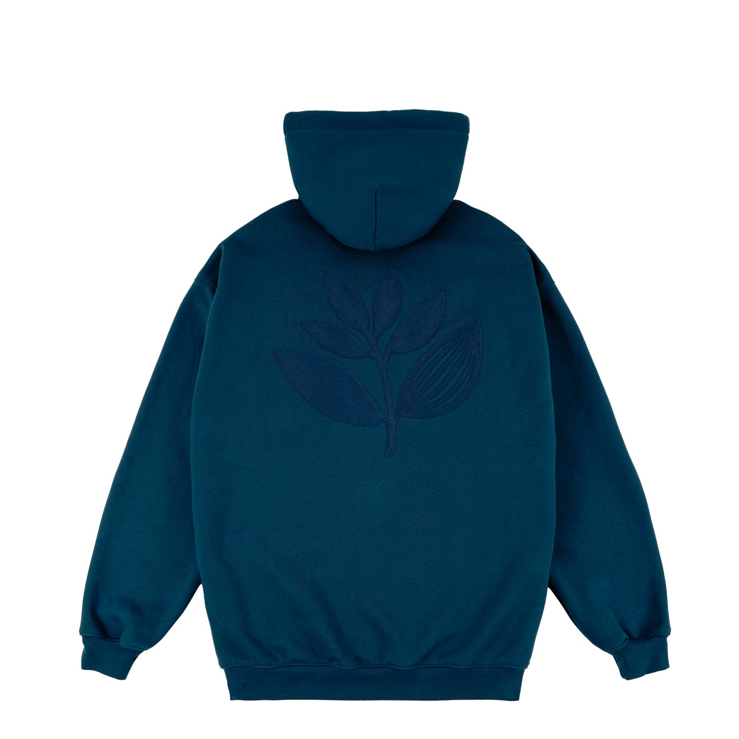 Magenta Hill Embro hoodie petrol blue