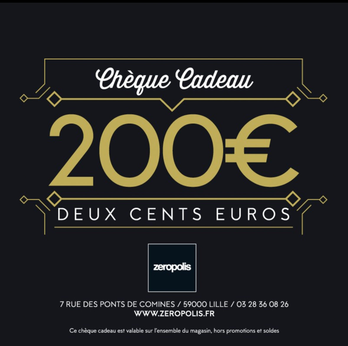 Zeropolis carte cadeau