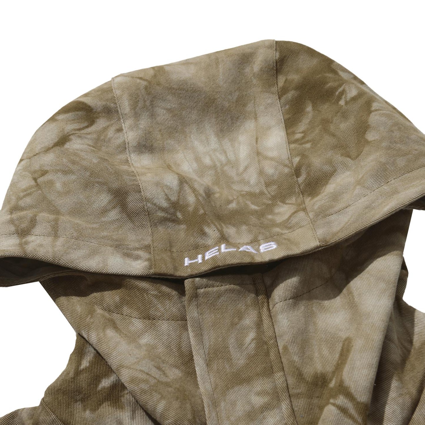 Hélas Tie Camo hooded jacket quarter zip beige