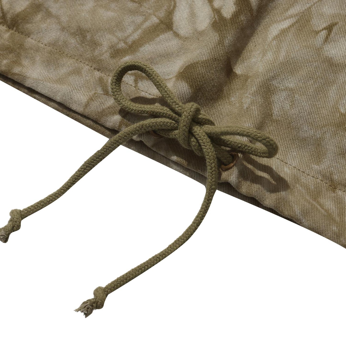Hélas Tie Camo hooded jacket quarter zip beige
