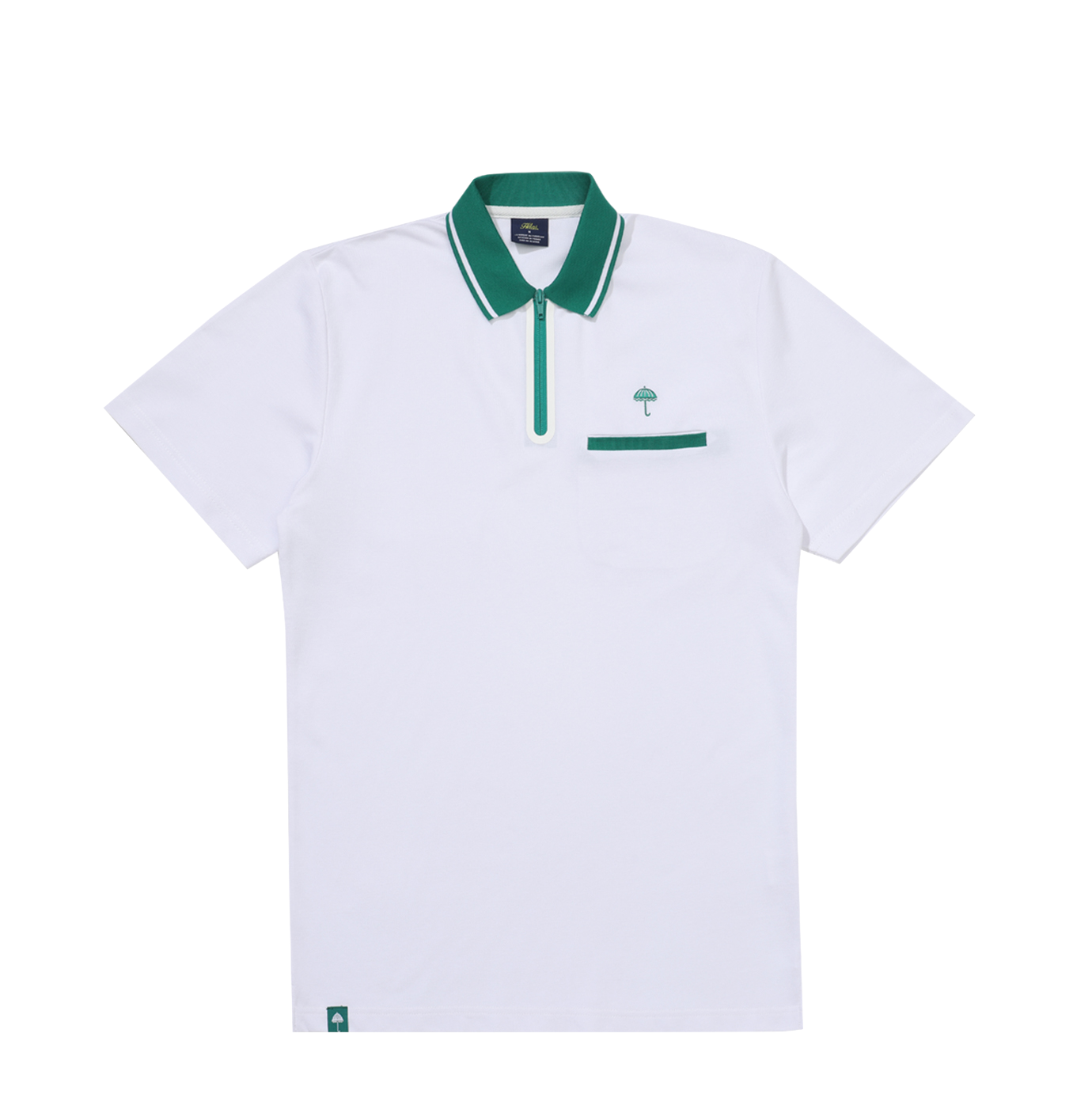 Hélas polo Agass white green