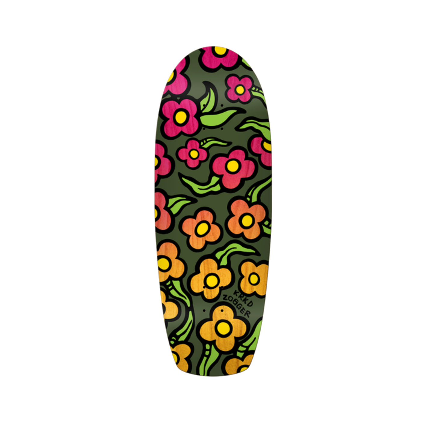 Krooked Zooger Wildstyle deck Flowers 10.75"