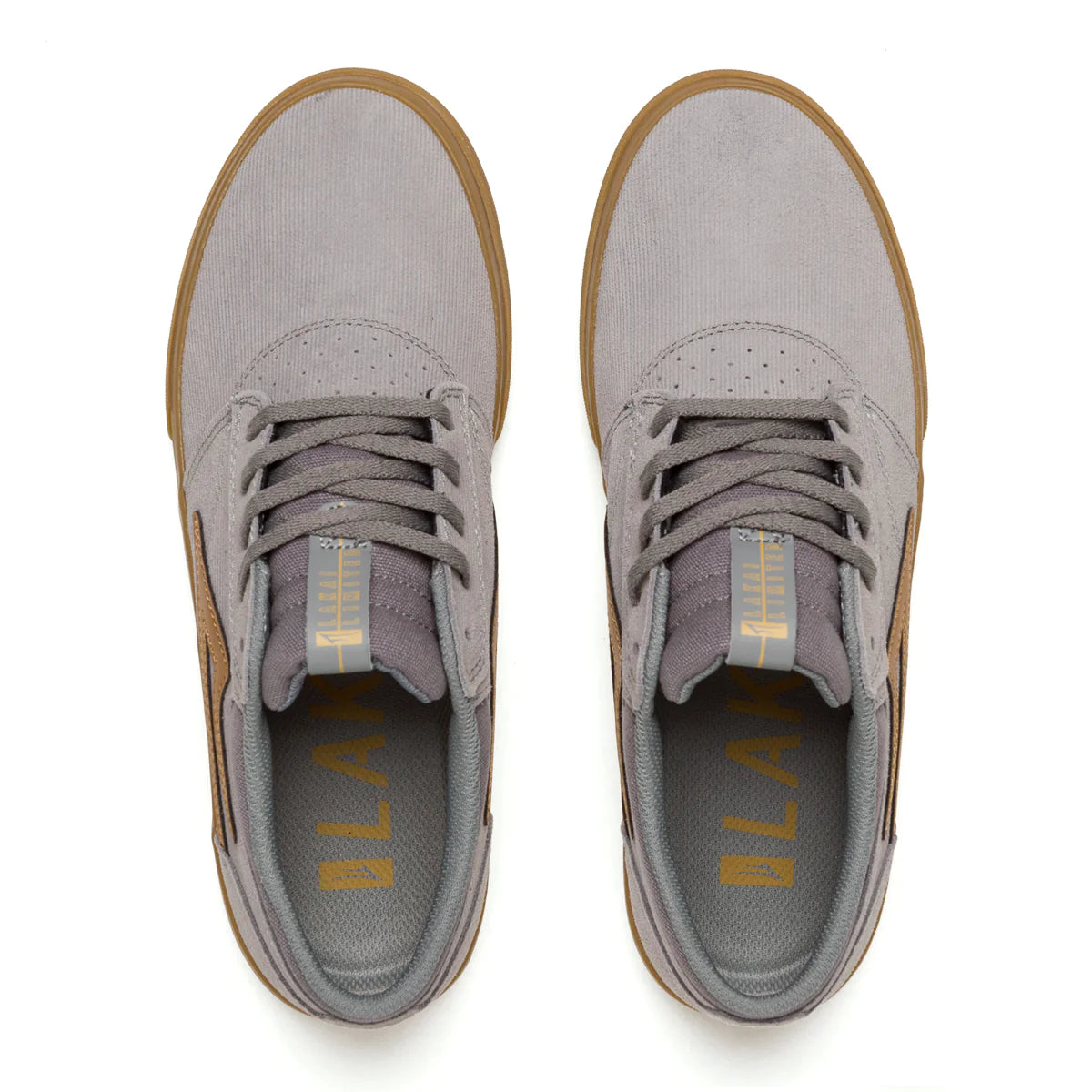 Lakai Griffin grey gum cord suede