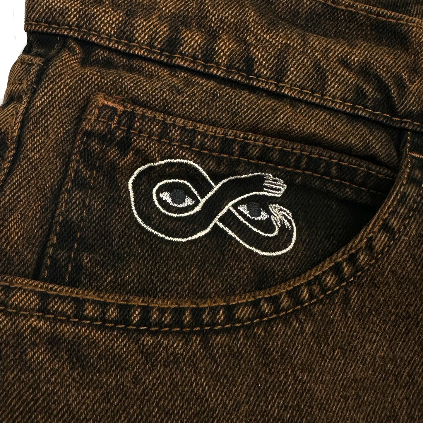 Magenta OG Denim pant bronze