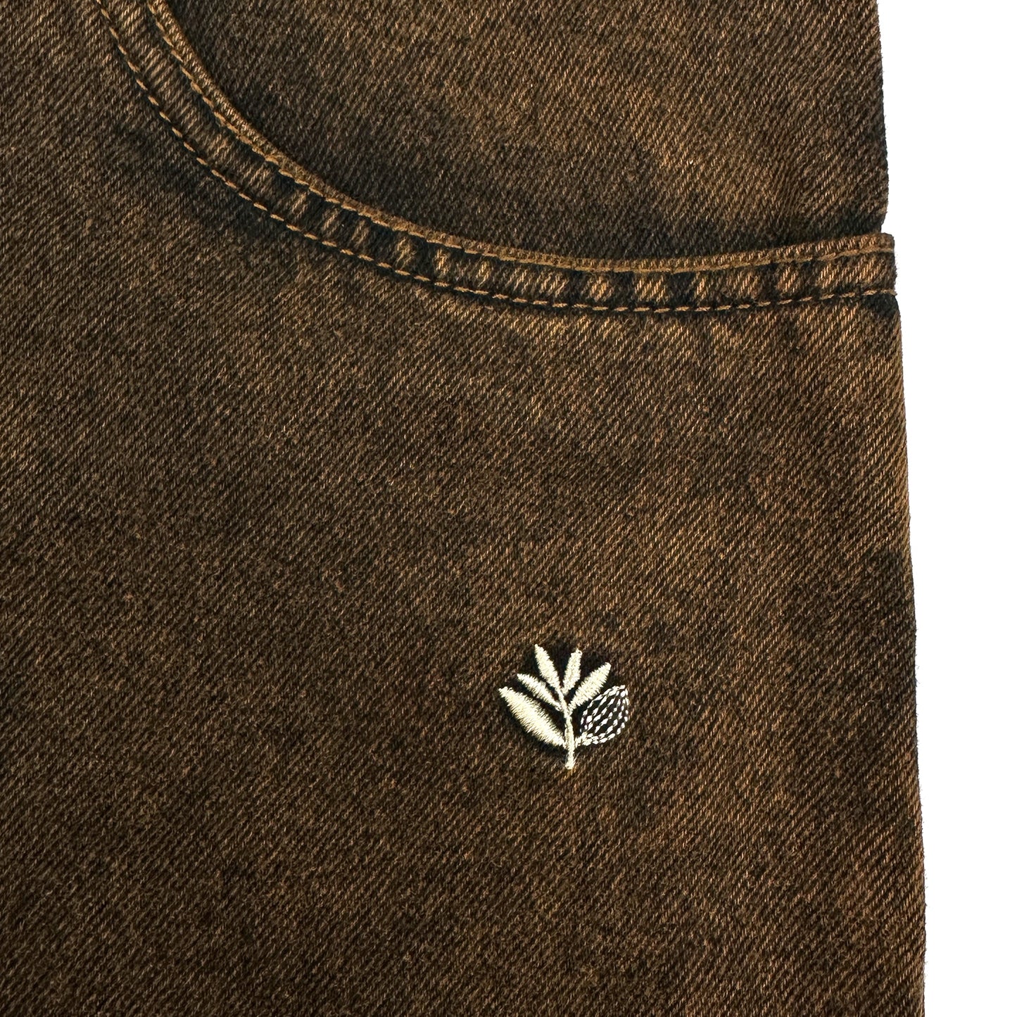 Magenta OG Denim pant bronze
