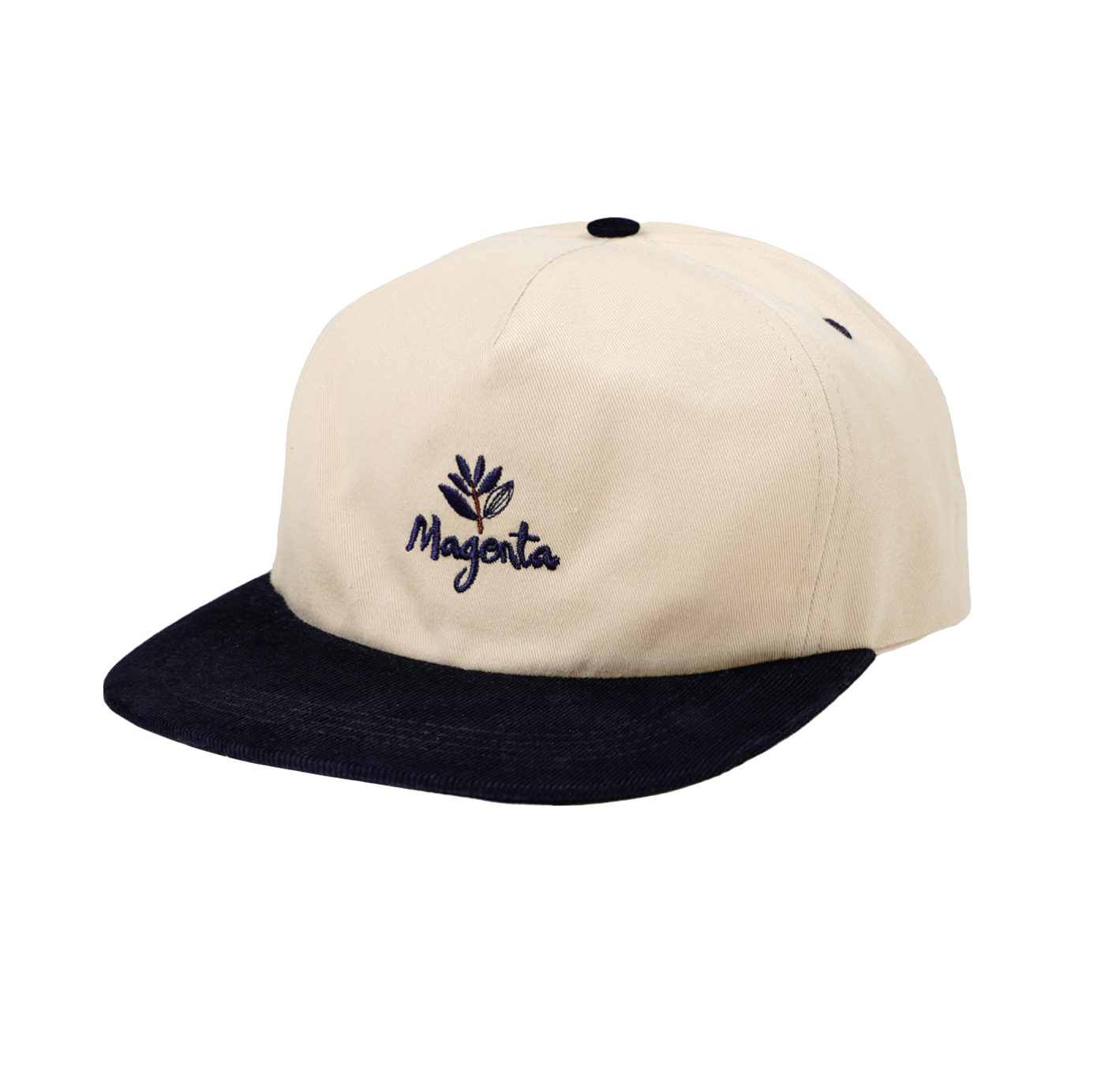 Magenta Quebec snapback cap beige