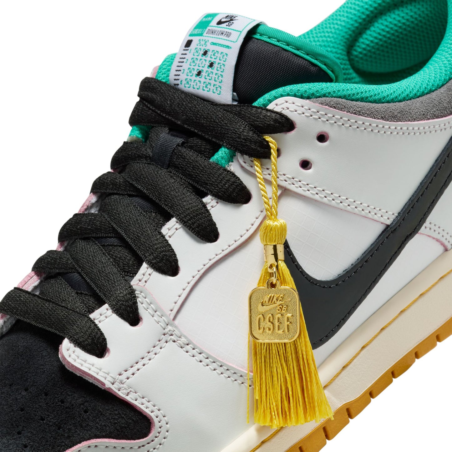 Nike SB Dunk Low Pro QS CSEF summit white black white iron grey