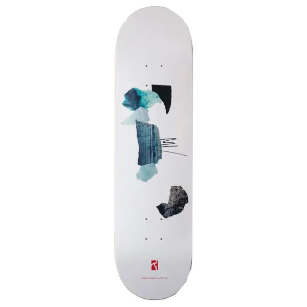 Poetic Collective Minimalist deck white green 8"