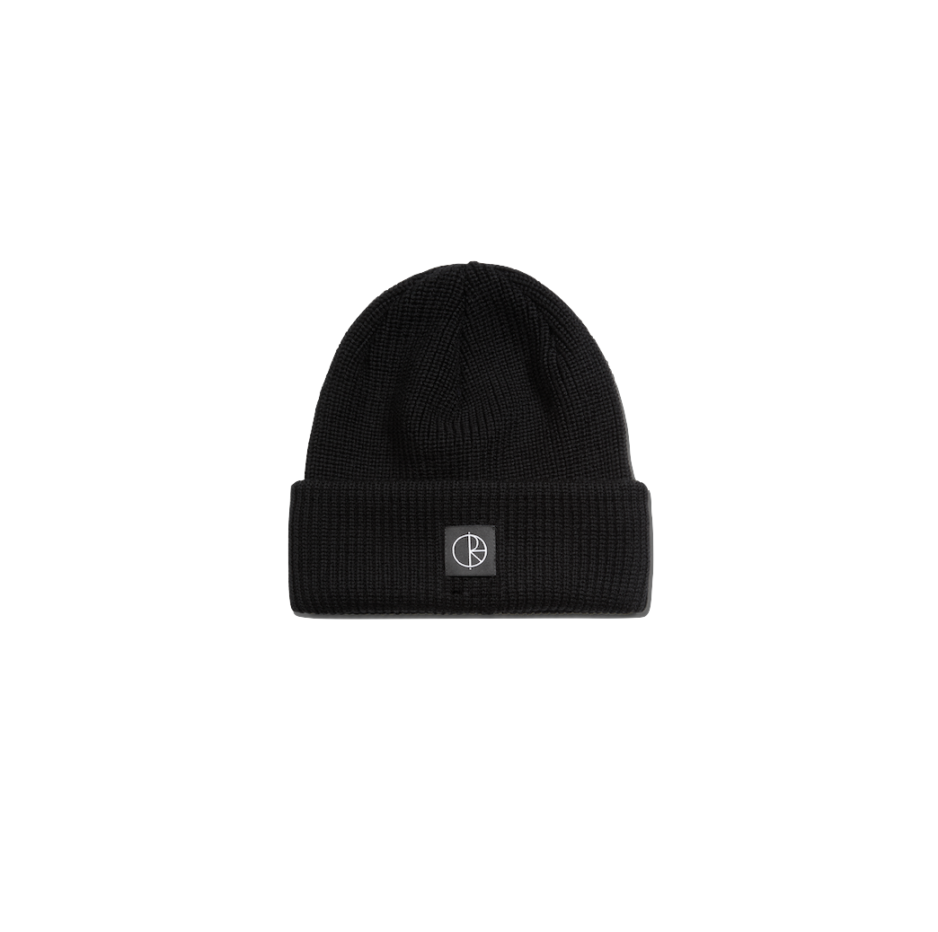 Polar Skate Co Double Fold Merino beanie black