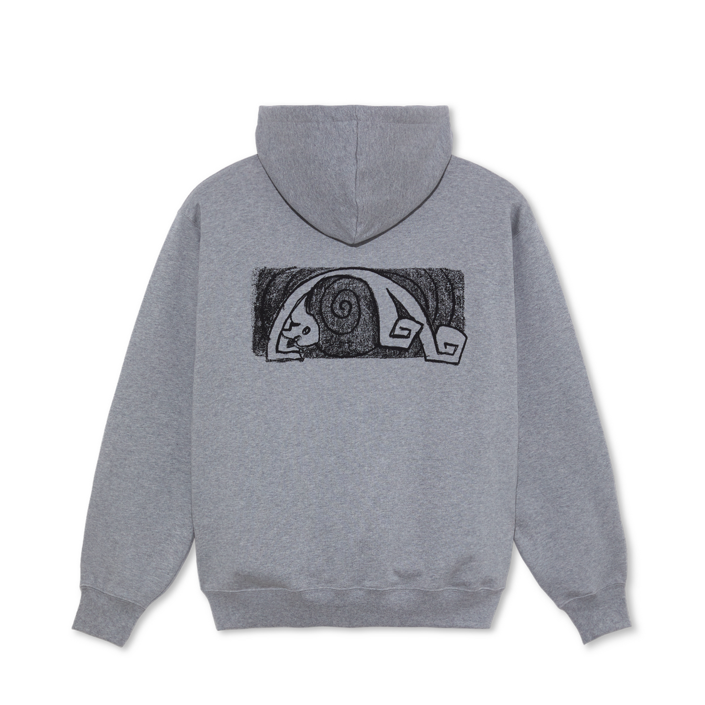 Polar Skate Co Dave hoodie Yoga Trippin' heather grey