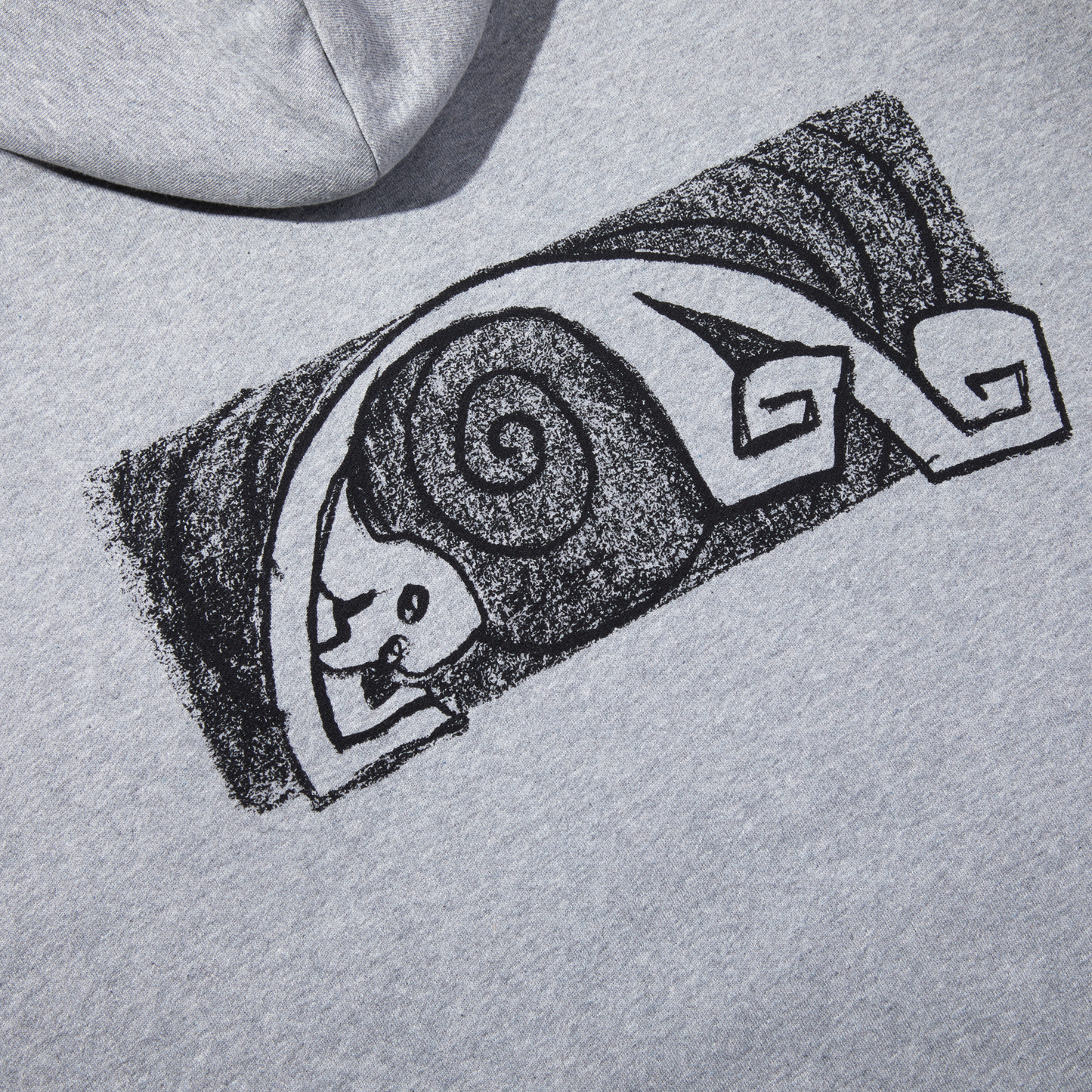 Polar Skate Co Dave hoodie Yoga Trippin' heather grey