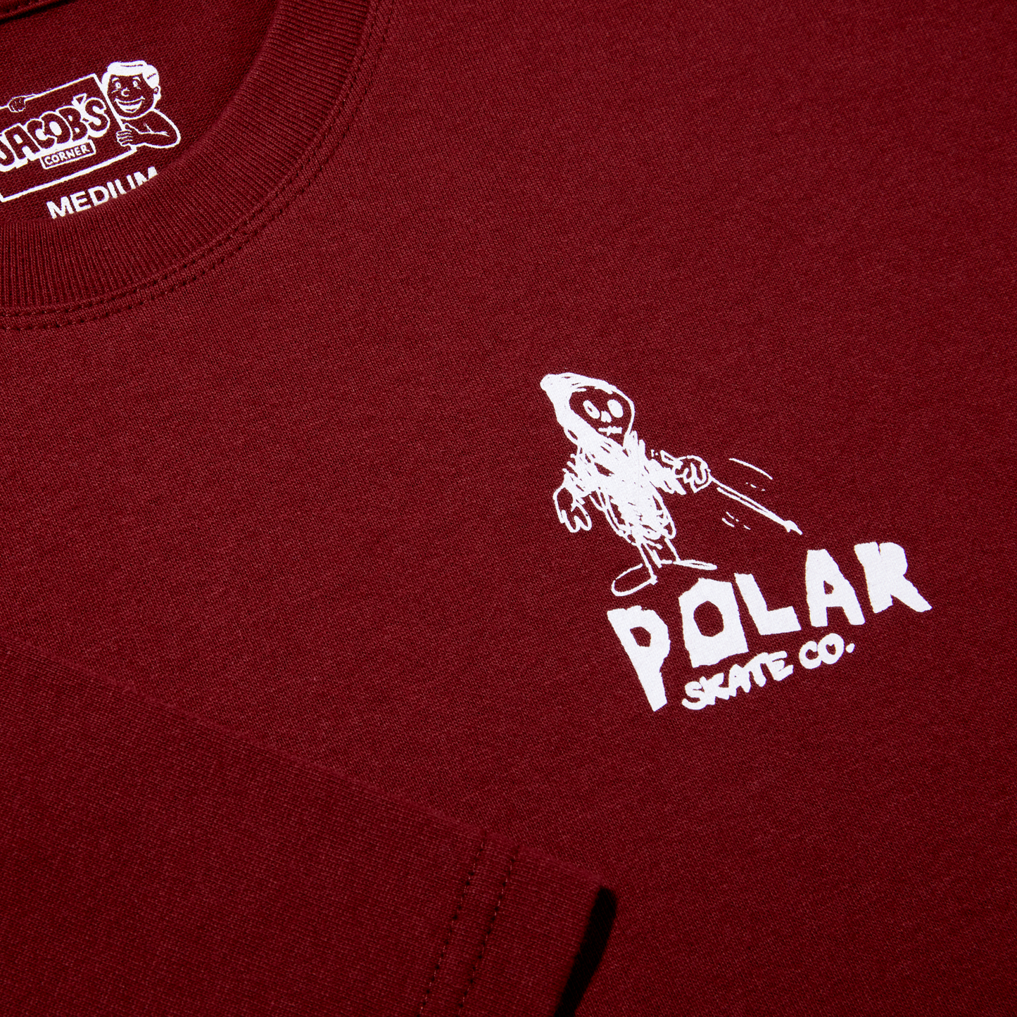 Polar Skate Co Reaper tee wine