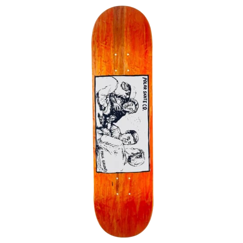 Polar Skate Co Paul Grund deck Cold Streak dark orange 8.25"