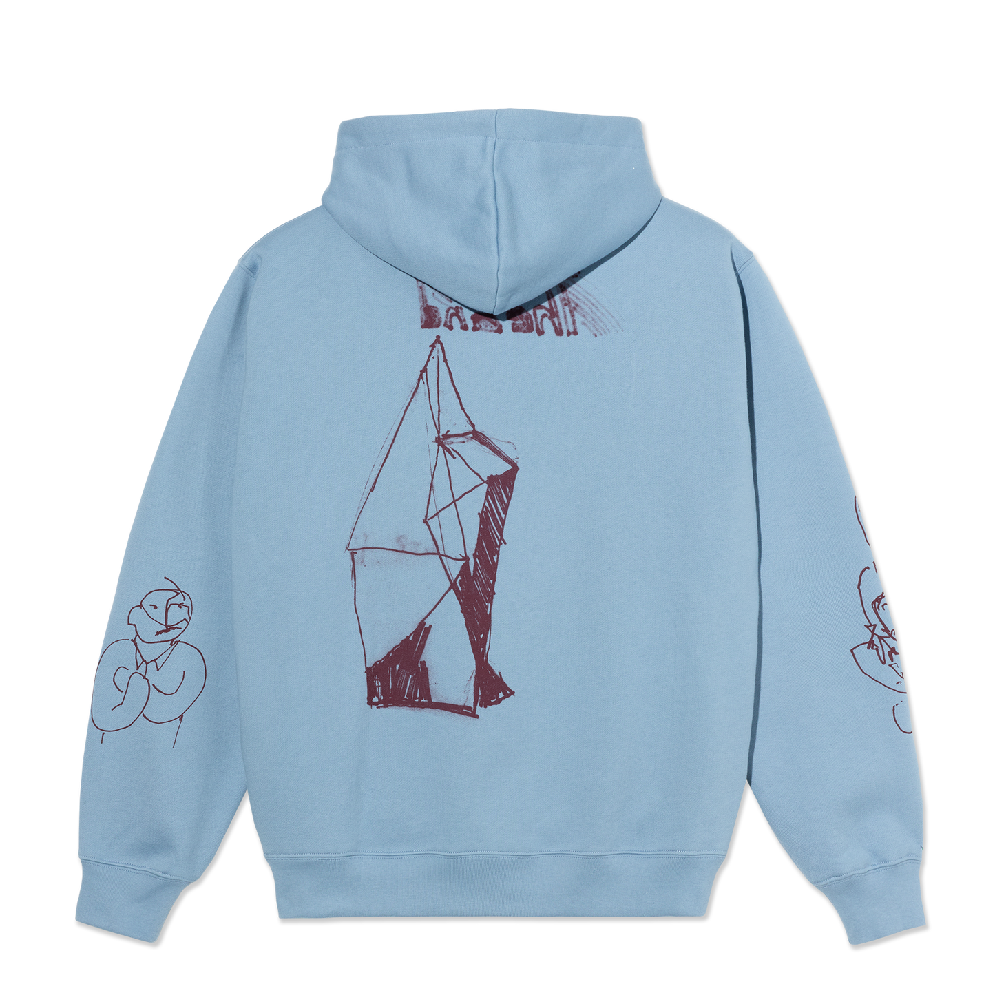 Polar Skate Co Dave hoodie The End dove blue