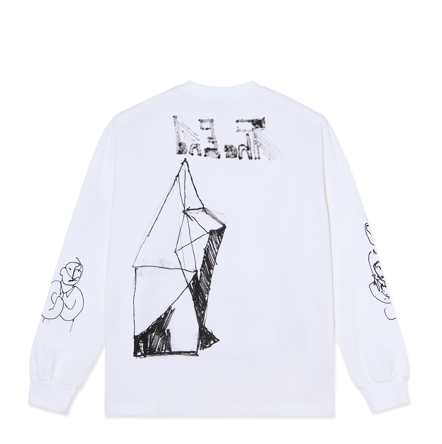 Polar Skate Co tee L/S The End white
