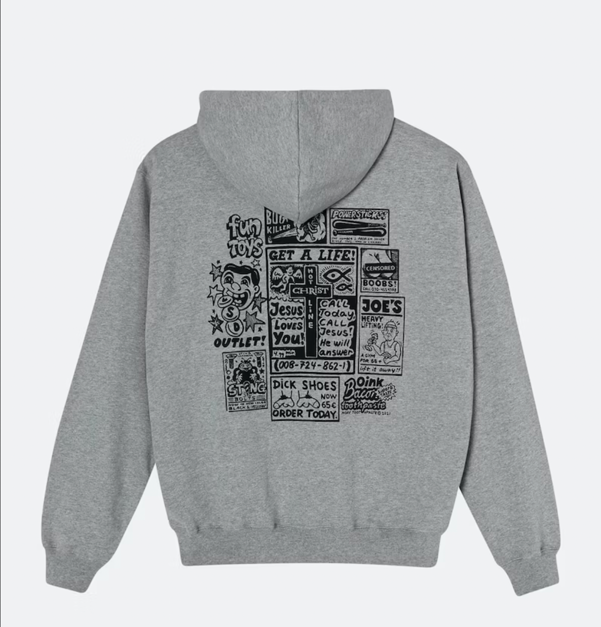 Polar Skate Co hoodie Classifieds heather grey