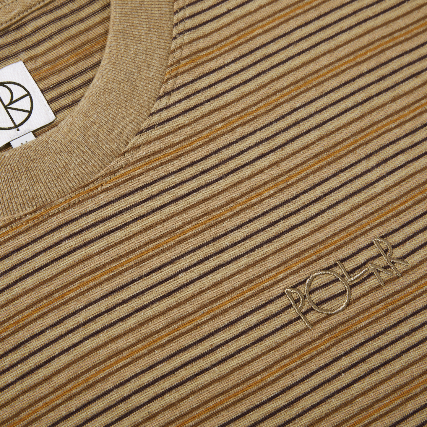 Polar Skate Co tee Stripe Surf camel