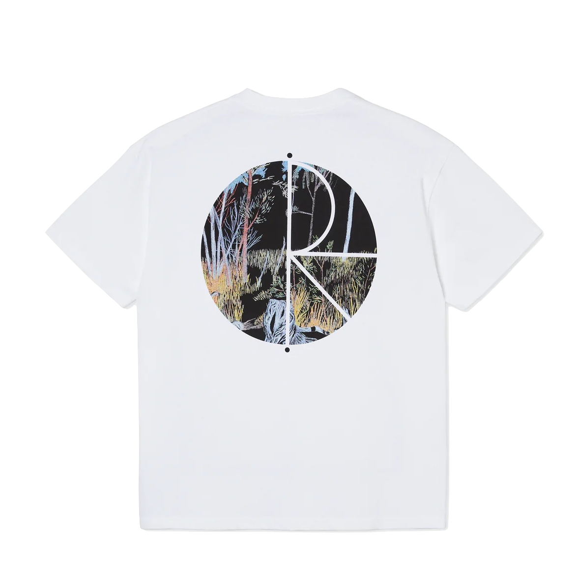 Polar Skate Co tee Forest Fill Logo white