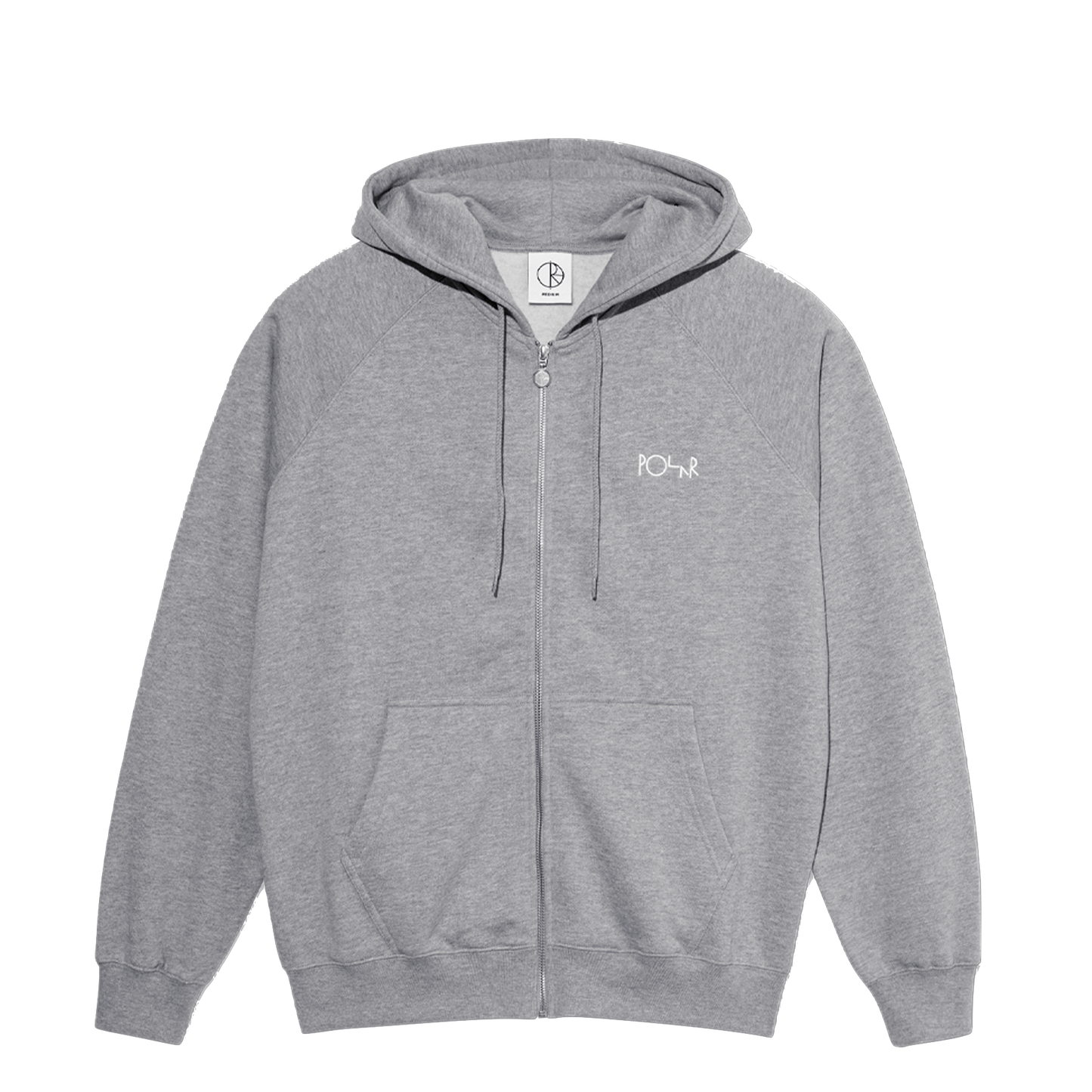 Polar Skate Co Default zip hoodie heather grey