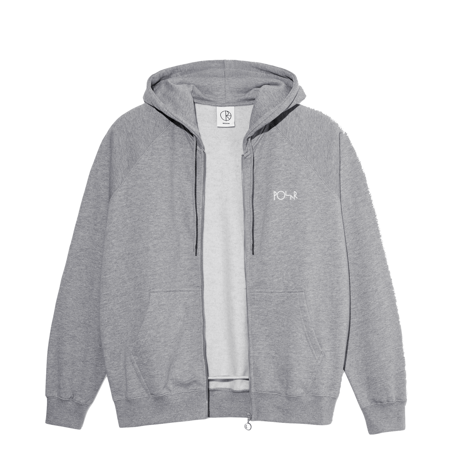 Polar Skate Co Default zip hoodie heather grey