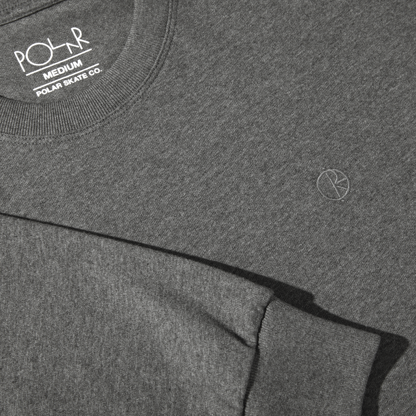 Polar Skate Co Team tee L/S dark grey melange