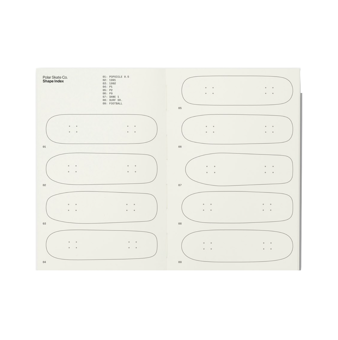 Polar Skate Co deck book blue