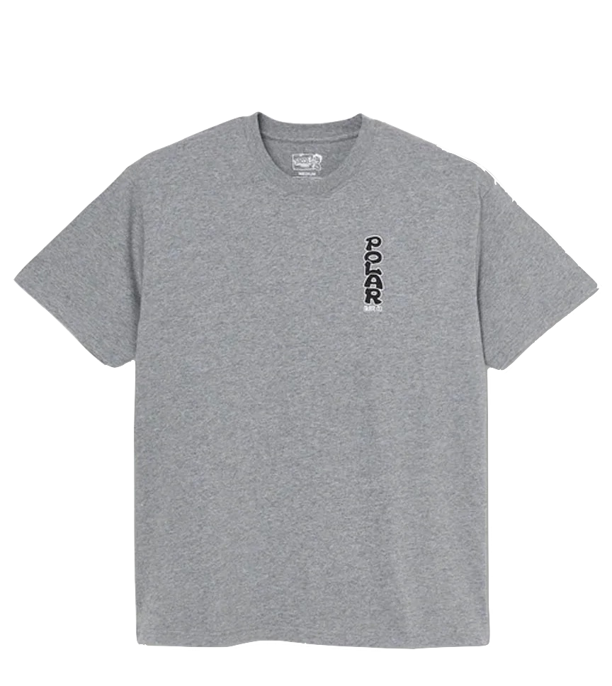 Polar Skate Co tee Vertical Logo heather grey